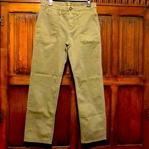 Army green boyfriend chino